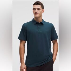 lululemon evolution Men's Blue Polo Shirt xxl